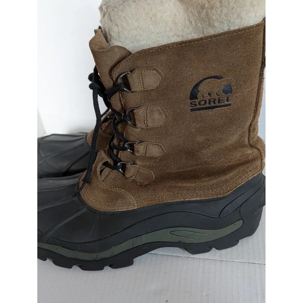 SOREL Chilanko Men's Size 12 Brown Suede Insulated Winter Snow Boots